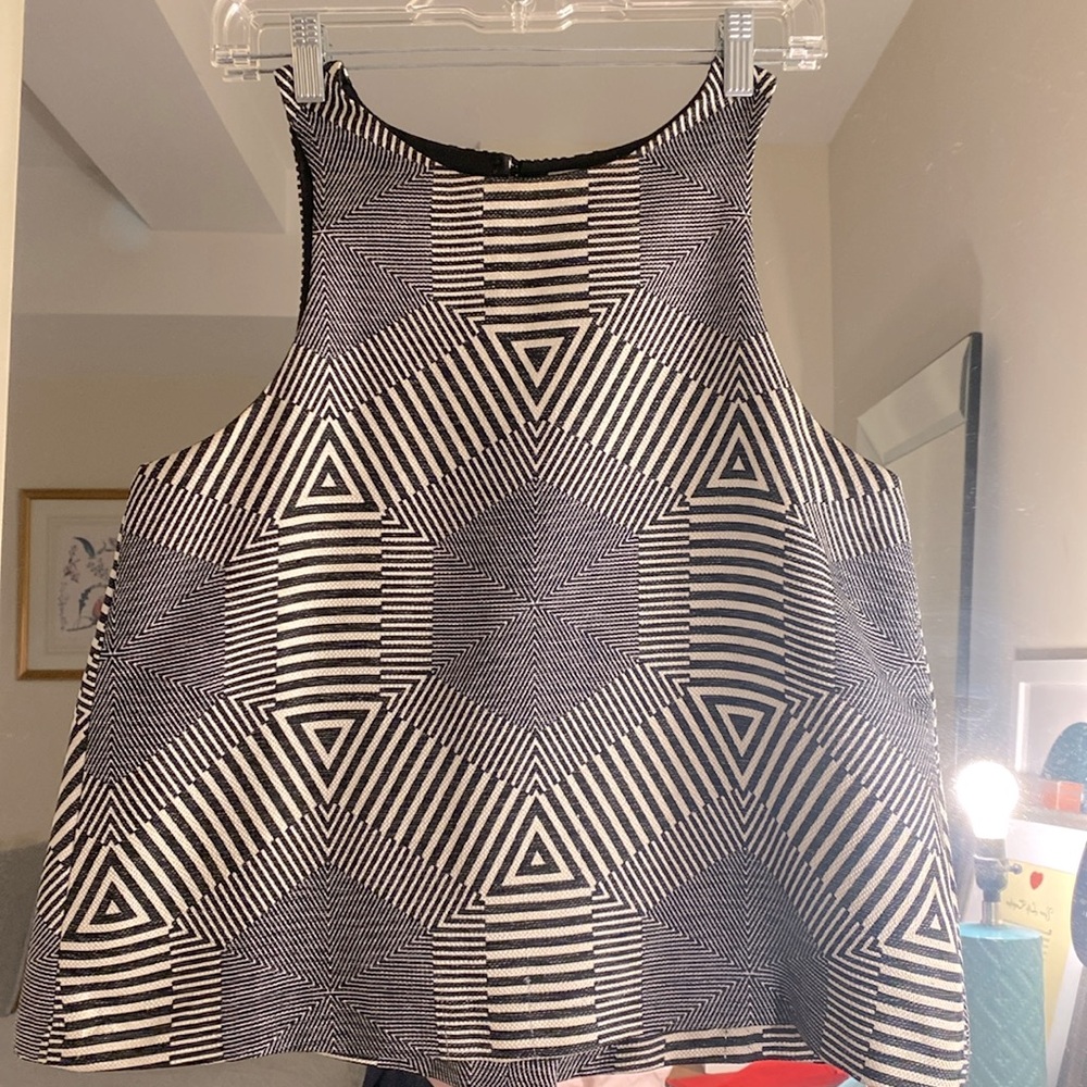 Anthropologie Geometric Sleeveless blouse